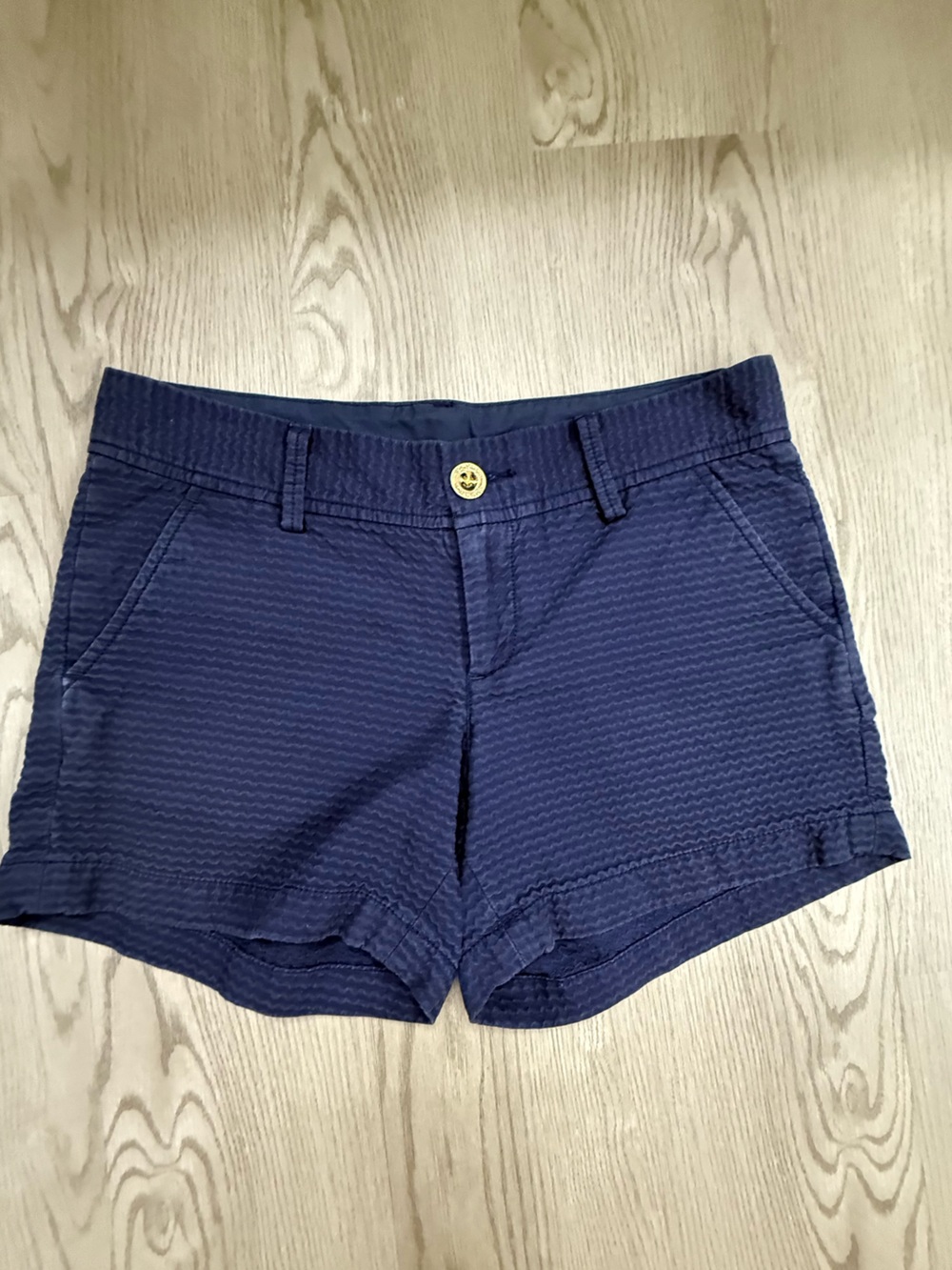 Women’s Lilly Pulitzer The Callahan Navy High-Rise Shorts 5” Inseam Size 2